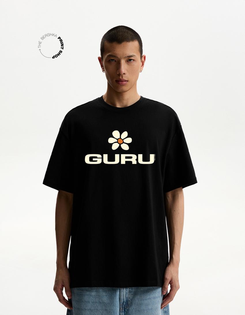 Camiseta Guru manga corta-Negro-1
