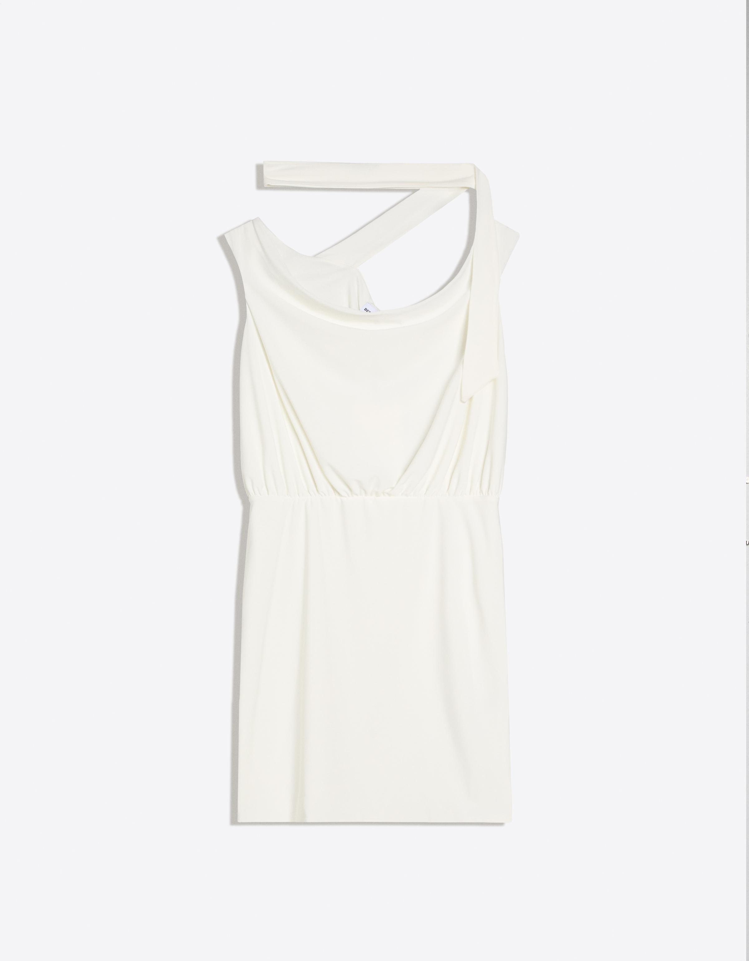 Bardot fular mini elbise - Görsel 37