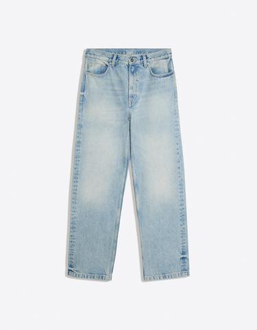 Straight wide-leg jeans — Light blue 5