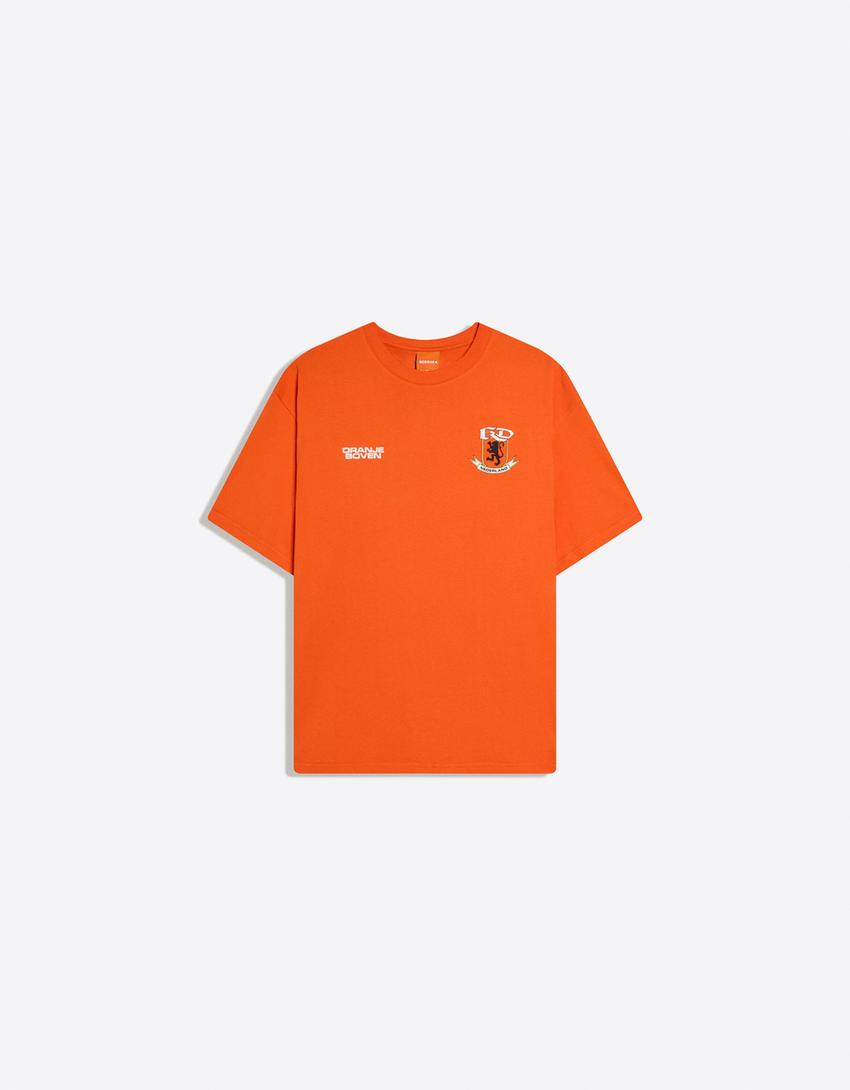 Oranje Koningsdag T-shirt met korte mouwen-Oranje