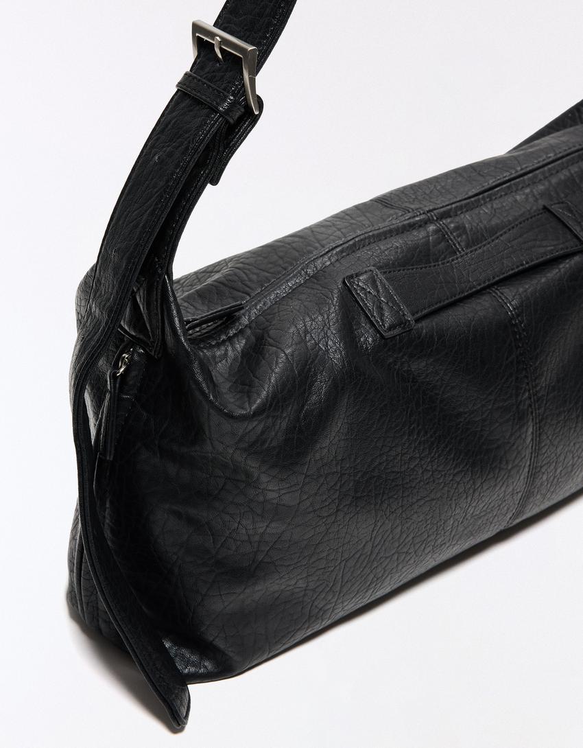 Rechteckige Beuteltasche-Schwarz