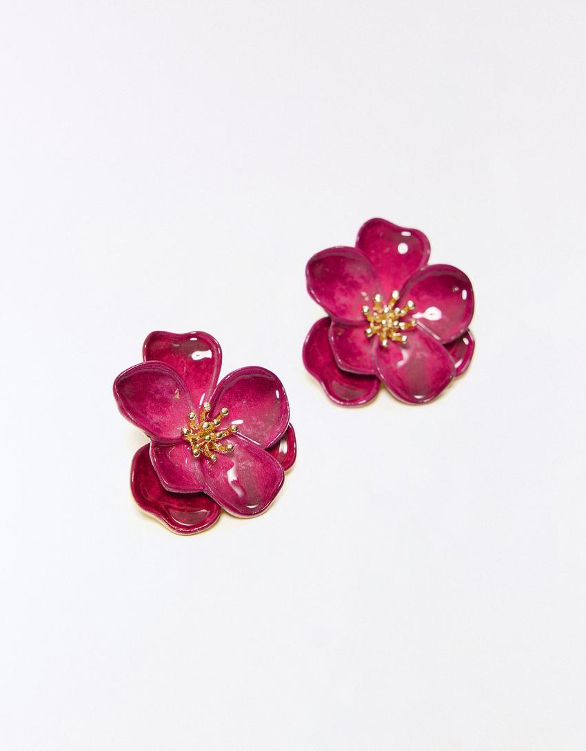 Pendientes flor