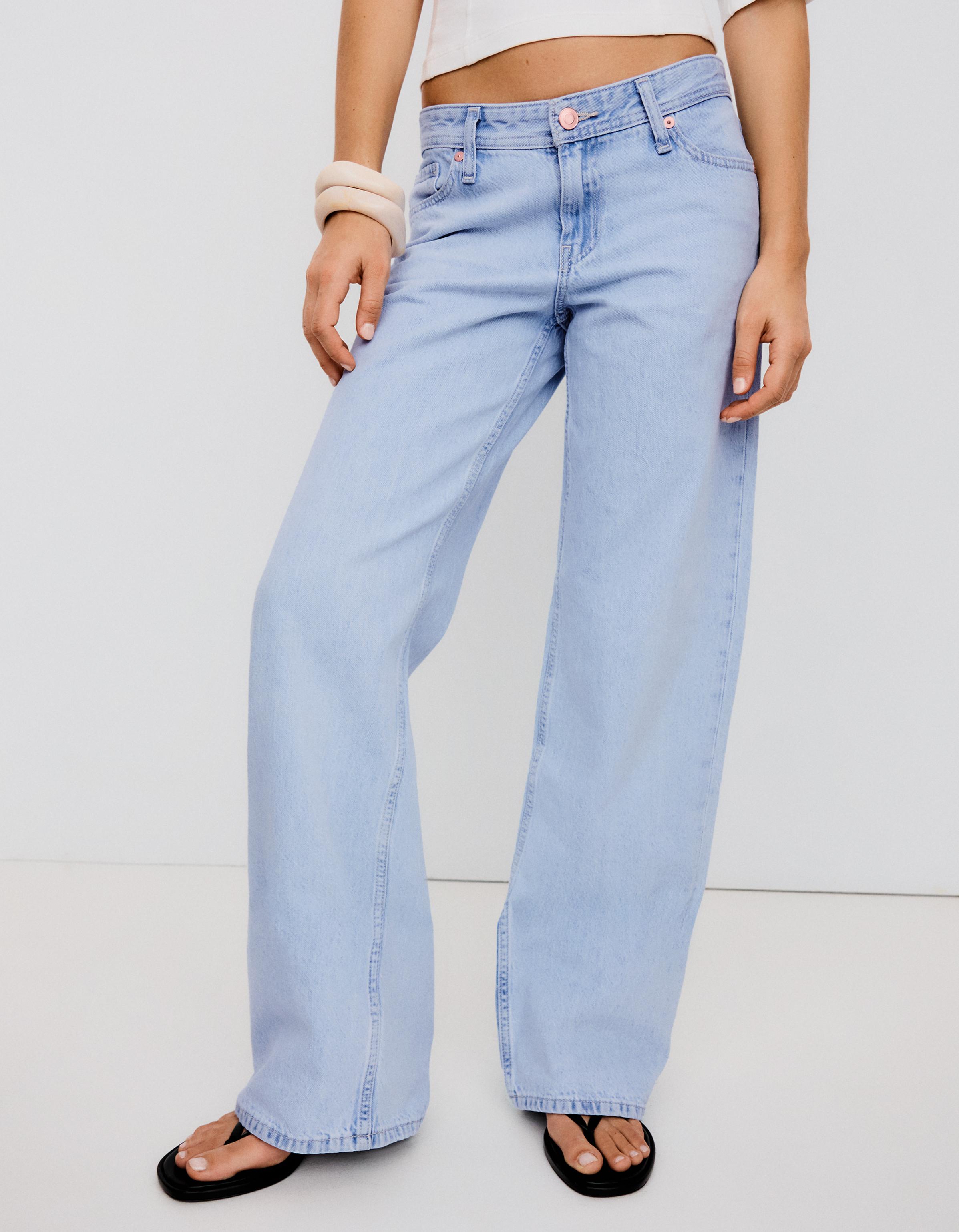 straight fit düşük bel jean - Görsel 38