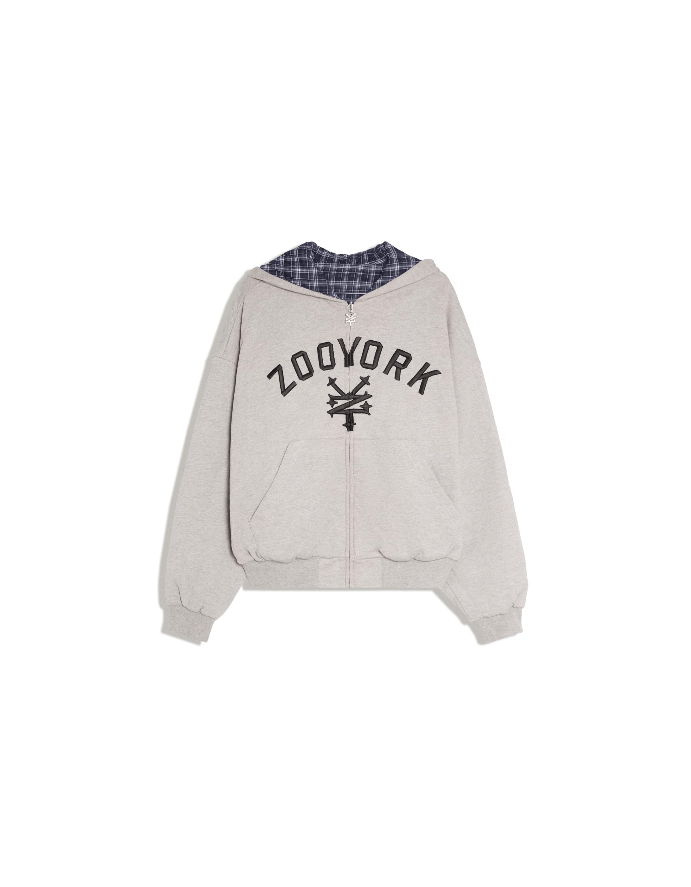 ZOO YORK X BERSHKA reversible hoodie — Grey