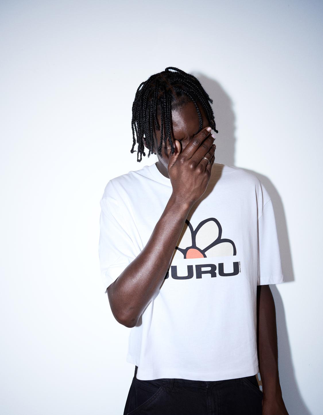 Guru short sleeve cropped T-shirt