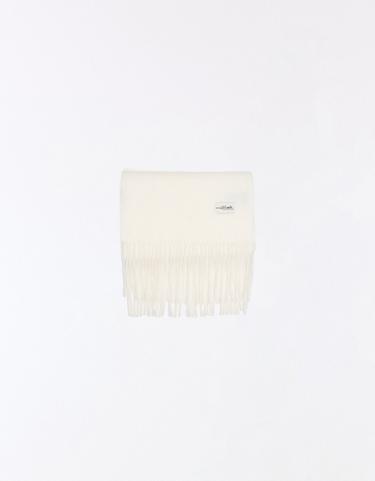 Fine fringed scarf — White 3
