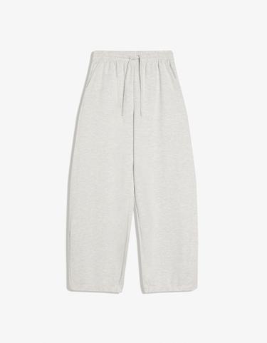 Plush barrel trousers with stoppers — Grey 5