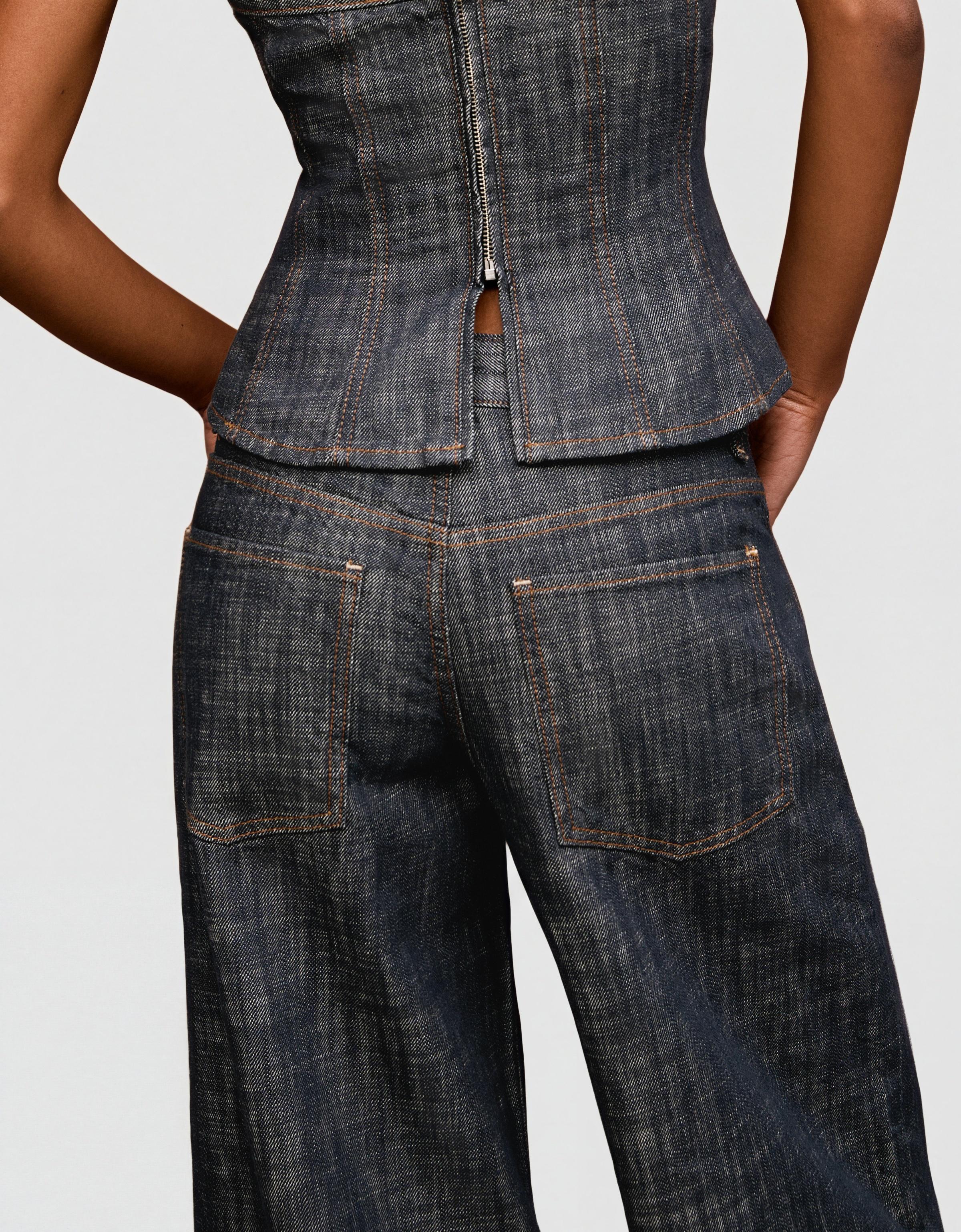 Düşük bel dokulu boyfriend jean - Görsel 50