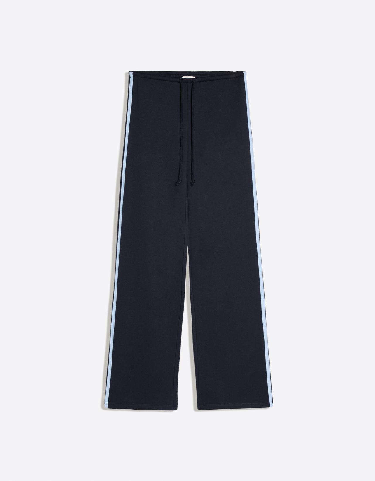 Side-stripe joggers — Navy
