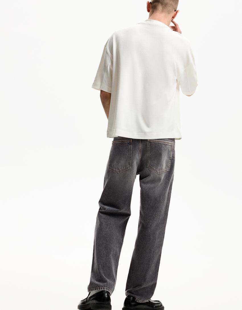 Straight fit ’90s jeans-Dark grey-2