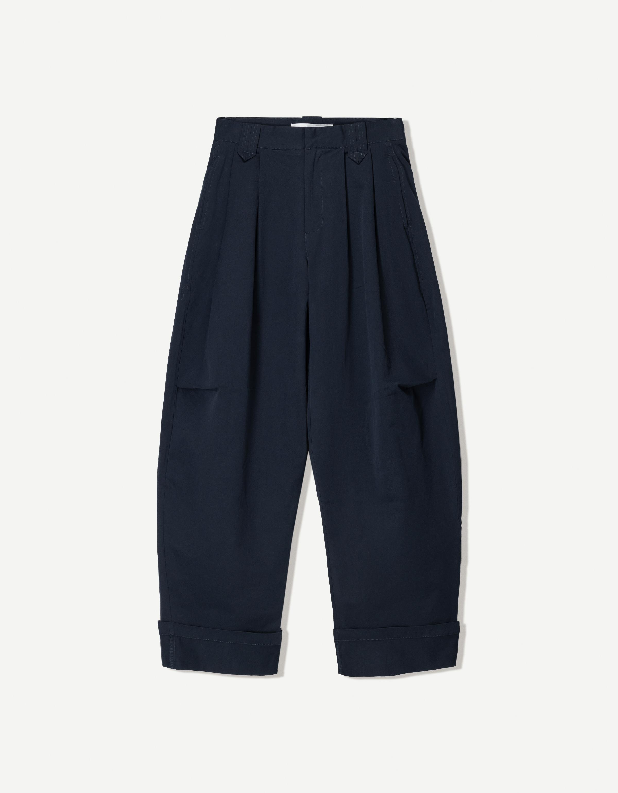 Balloon fit pants with darts - Pants - Women | Bershka