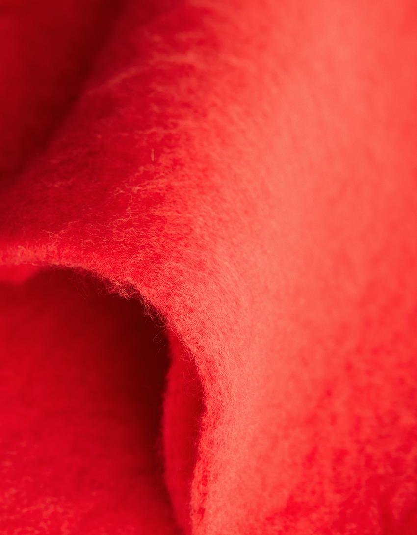 Écharpe unie-Rouge-1