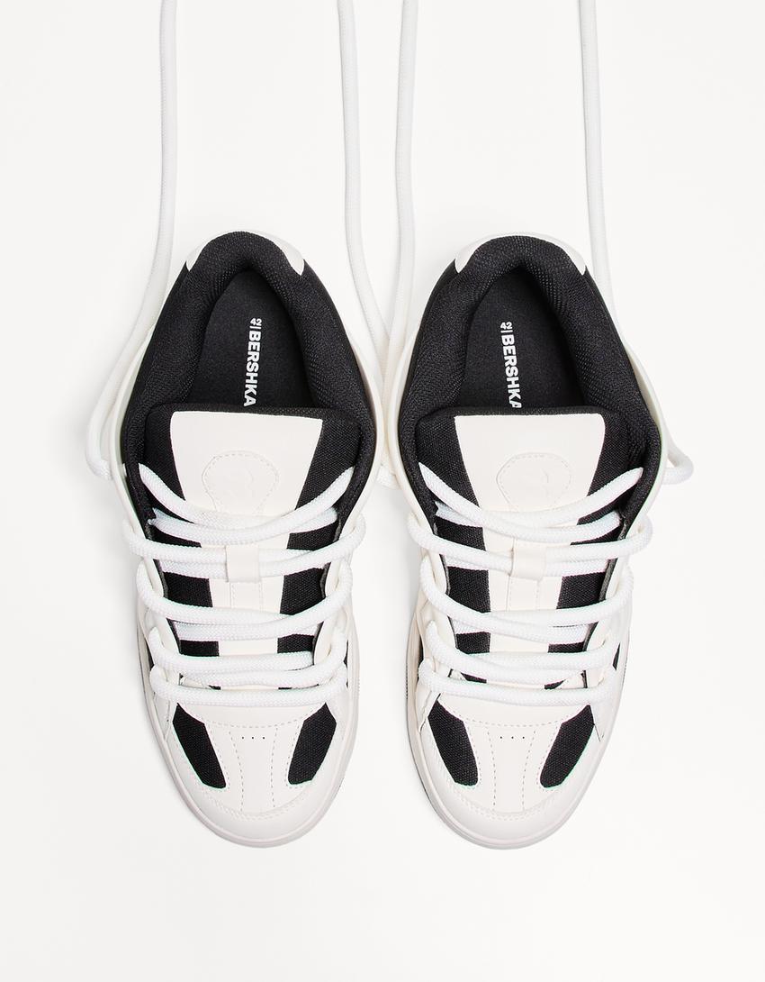 Skater-sneakers med kontrast-Multifarvet-2