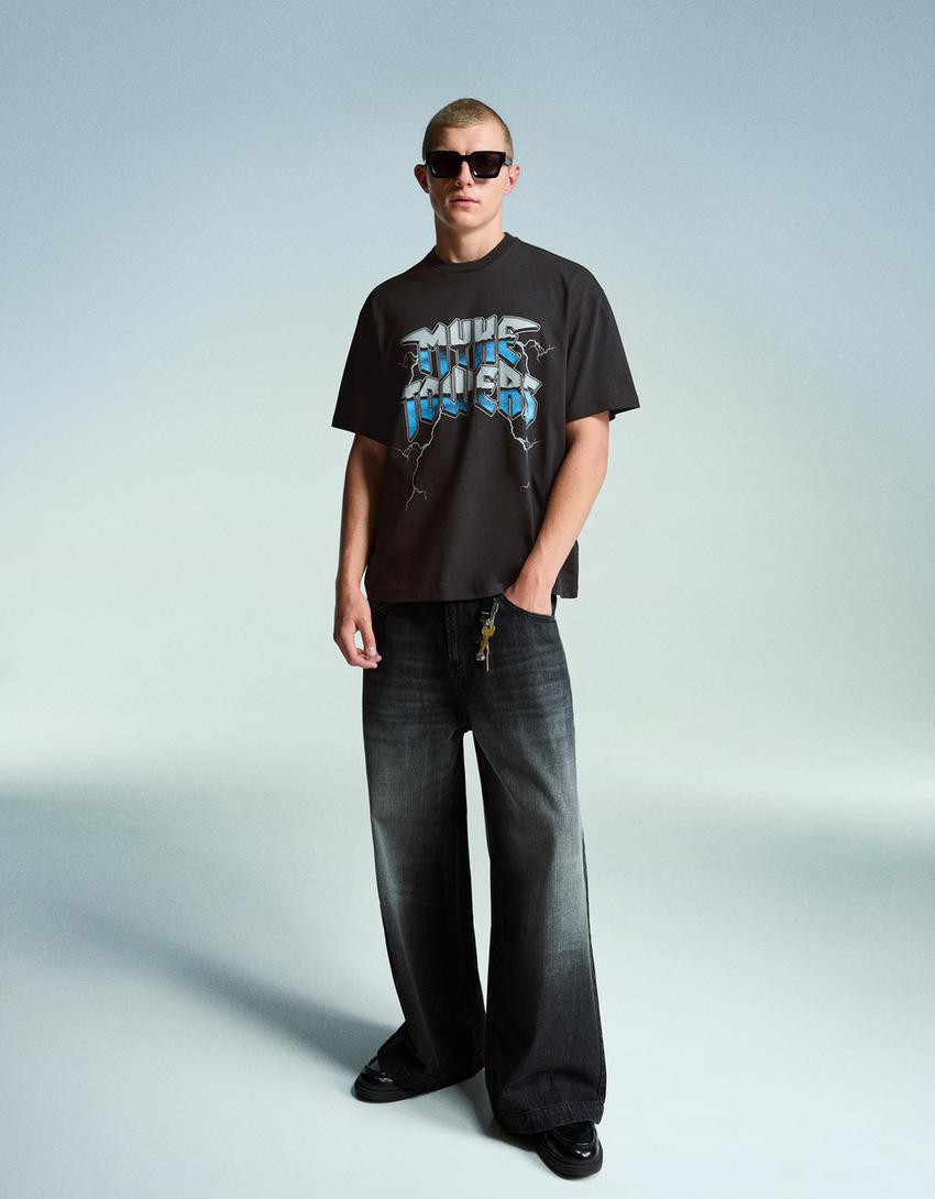 Mike Towers short sleeve T-shirt-Grey-2