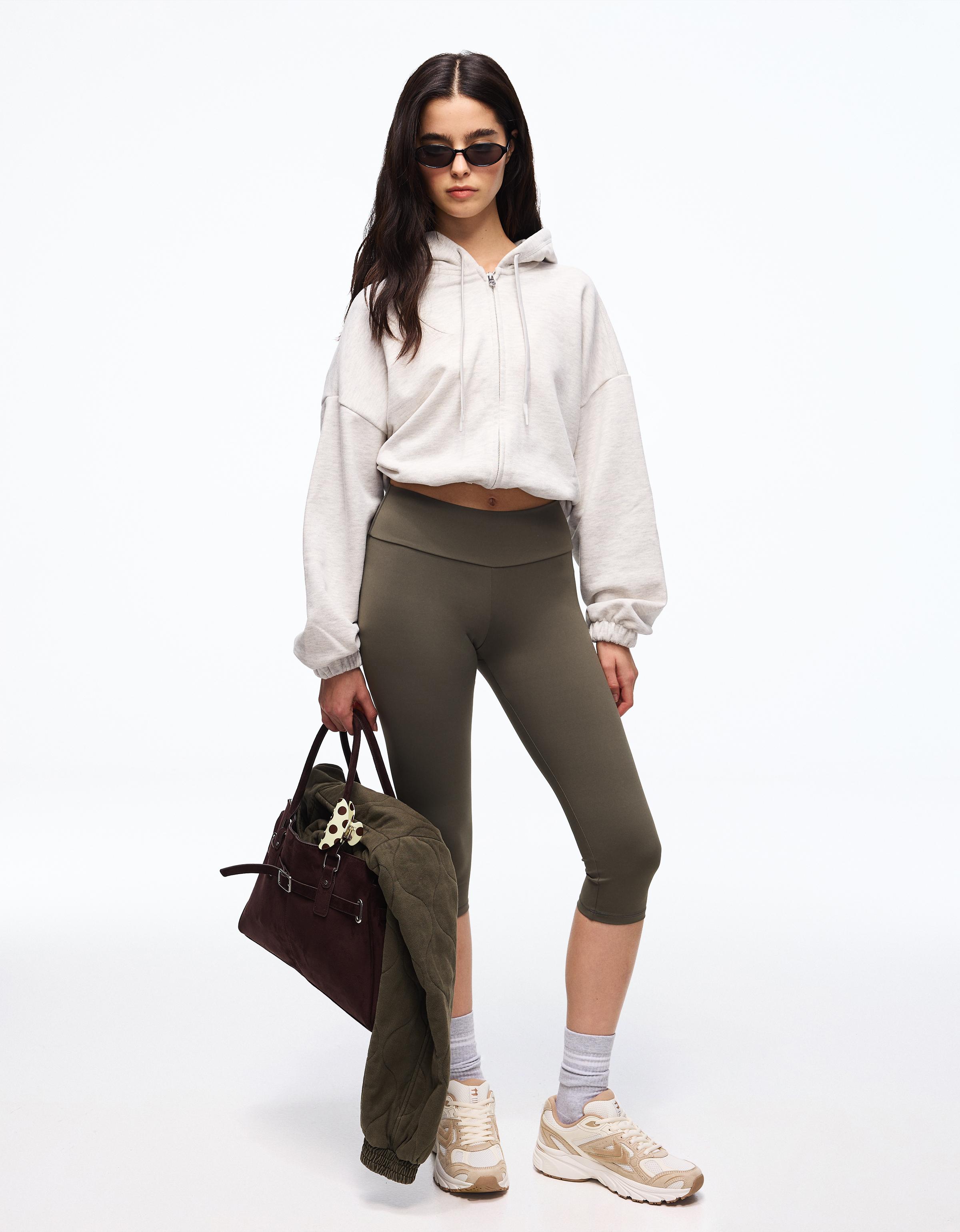 Balloon zip-up hood sweatshirt — Grey
