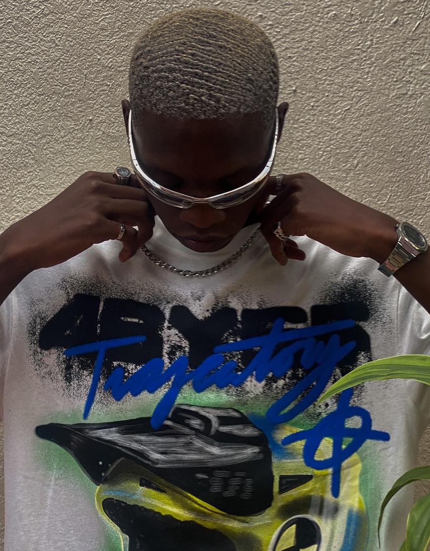 Short sleeve T-shirt with print-Off white