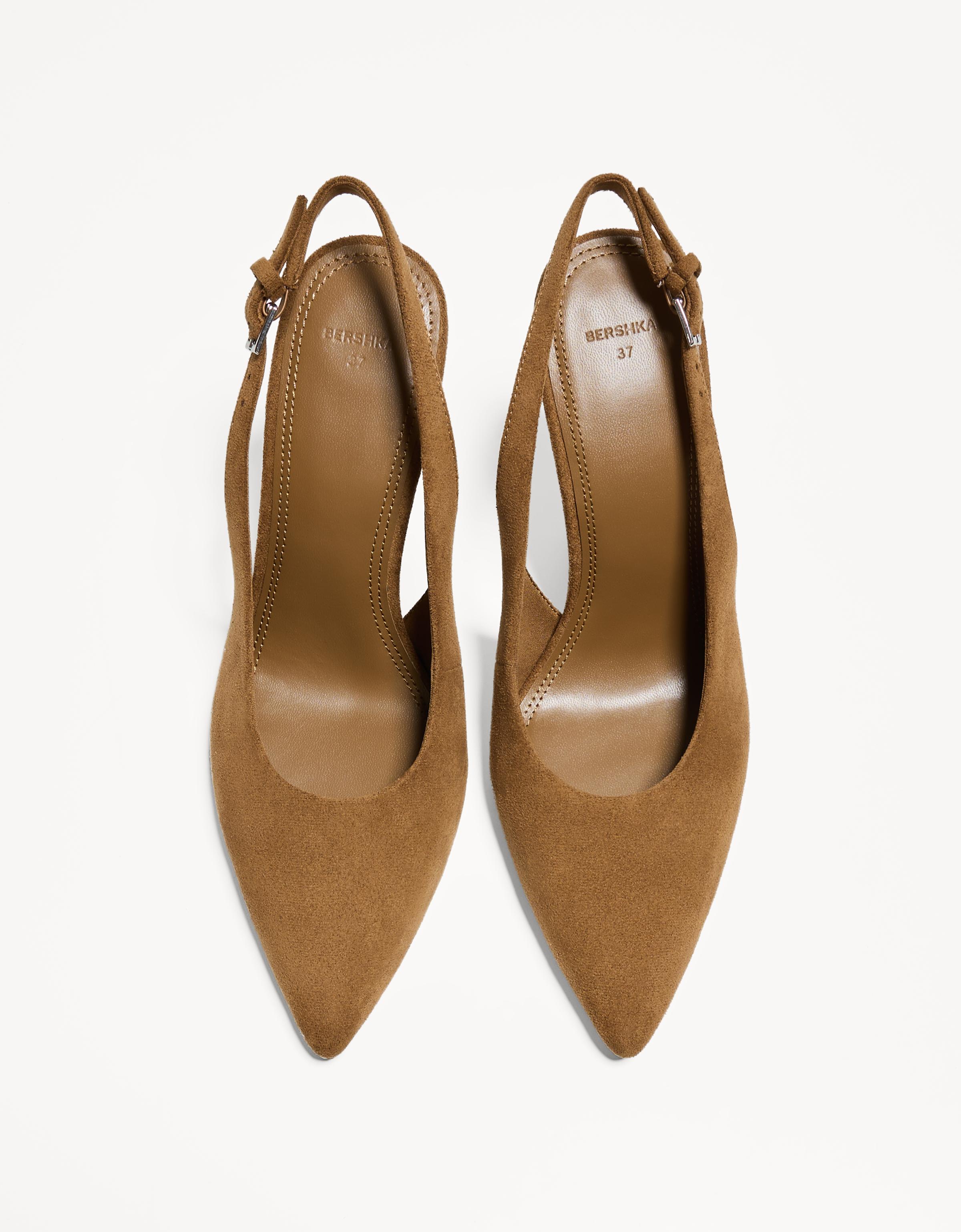 Scarpe con tacco slingback Donna Bershka