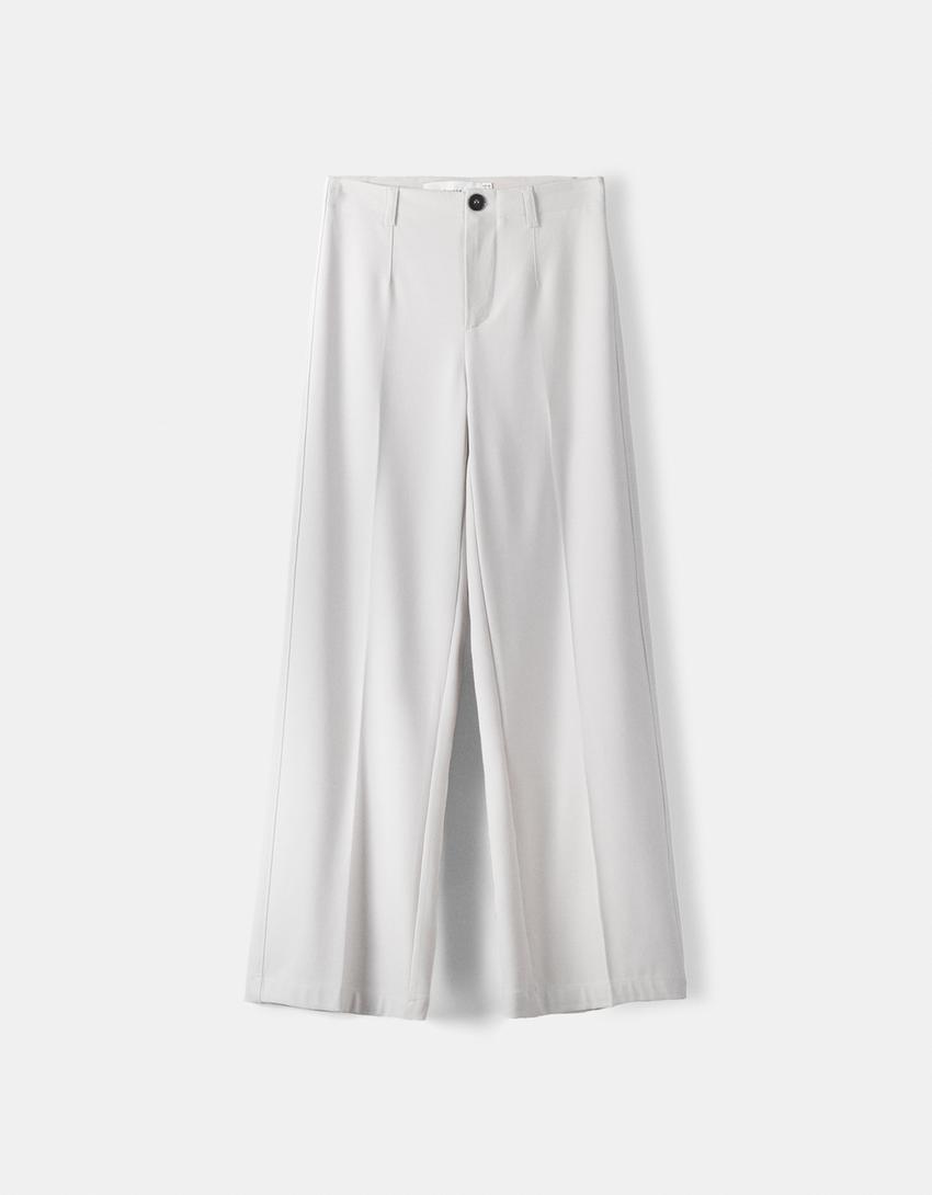Pantalons de cama ampla tailoring-Pedra-4