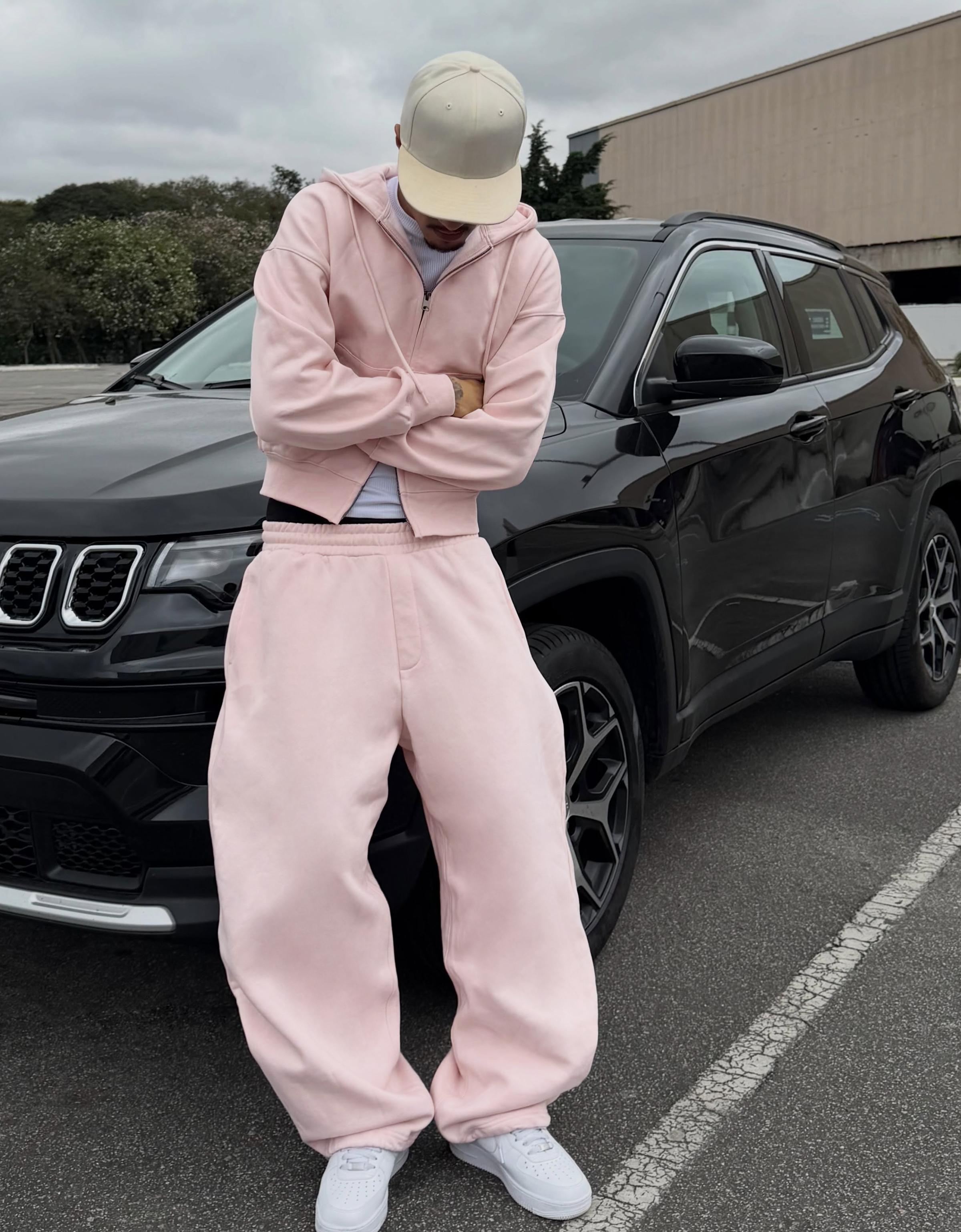 Zip-up hoodie — Pink