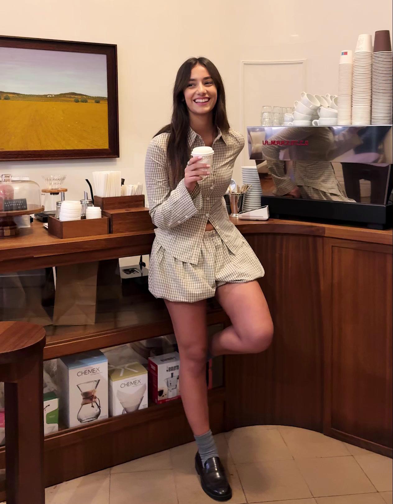 Baskılı balon şort etek - Görsel 20