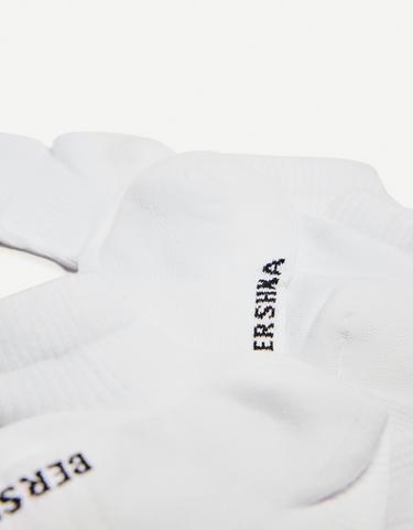 3-pack of sports ankle socks — White 3