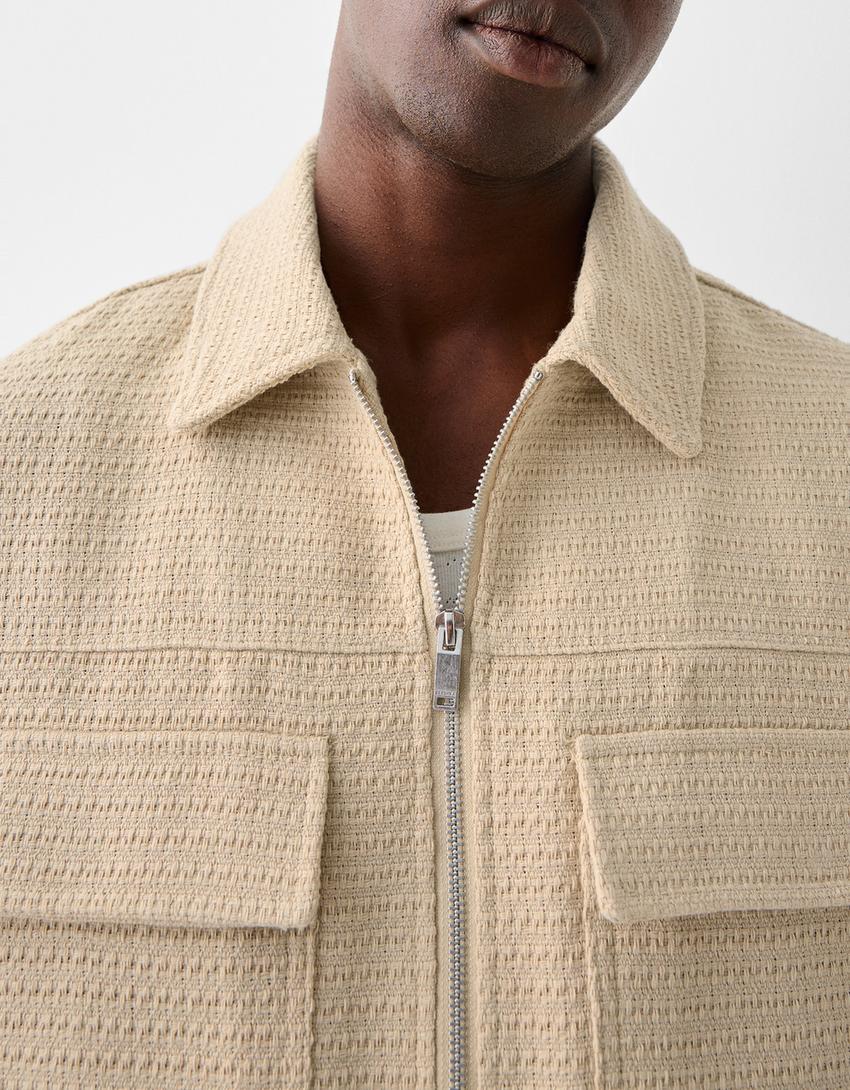 جاكيت بجيوب من نسيج ريفي-رملي-6