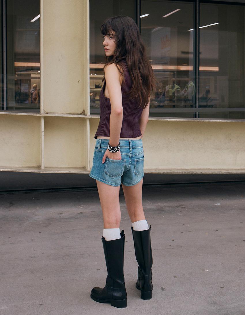 Mini denim shorts