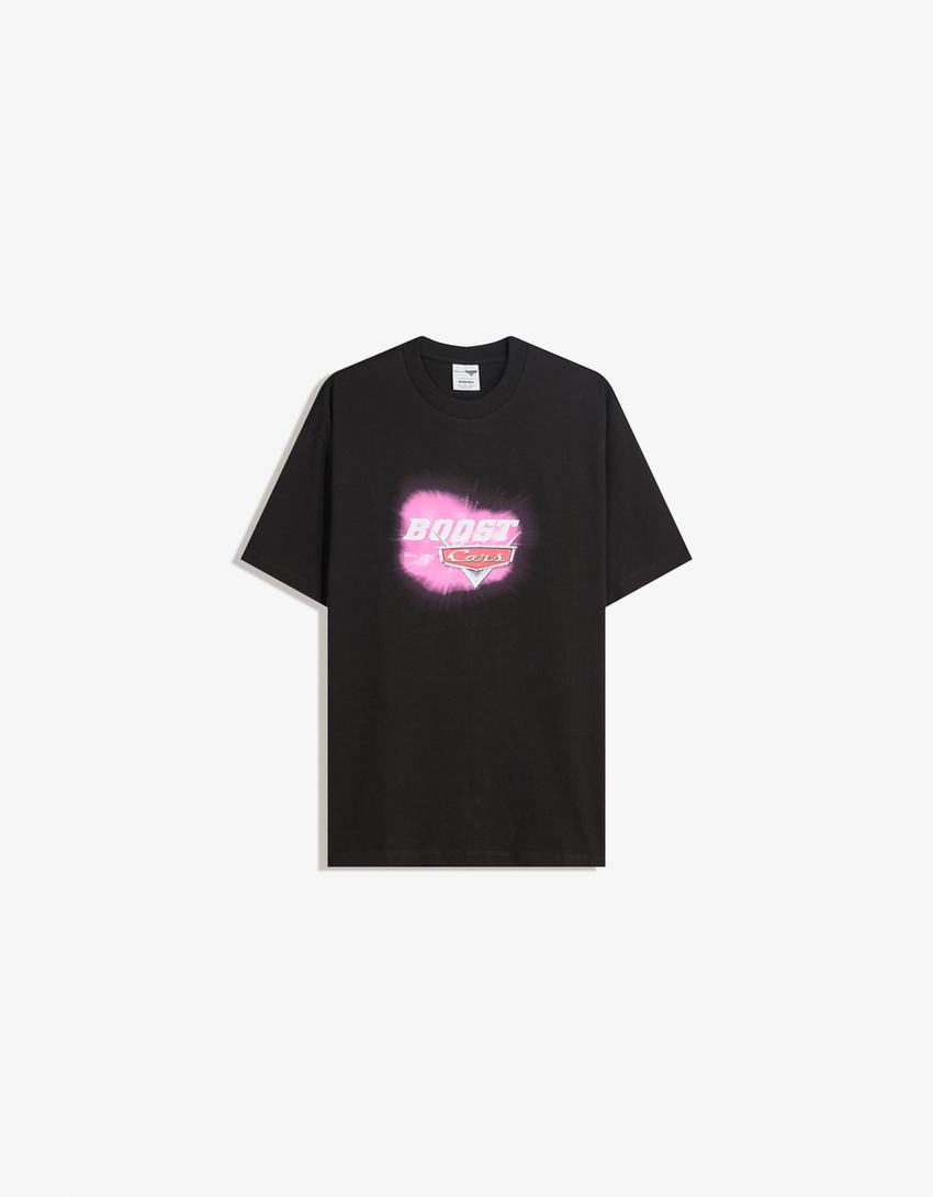 Camiseta Cars manga corta-Negro