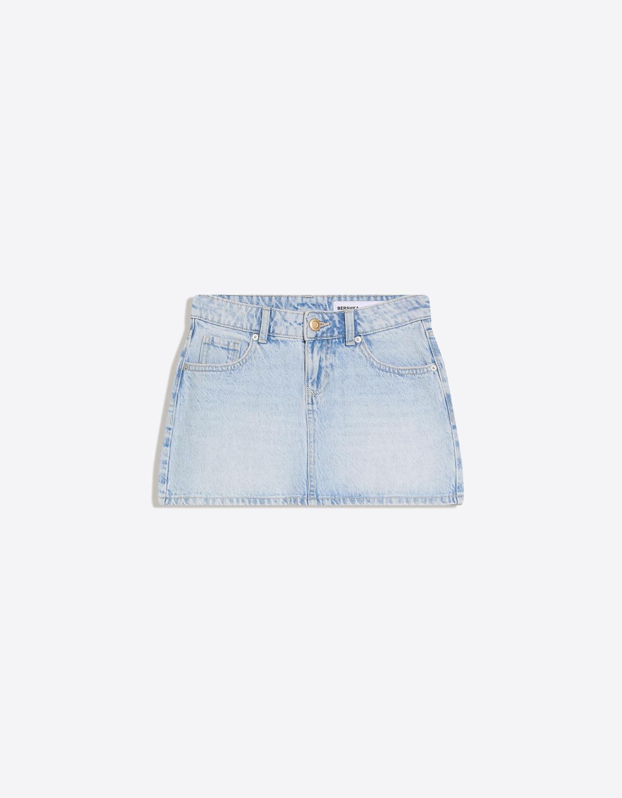 Denim mini skirt — Light blue