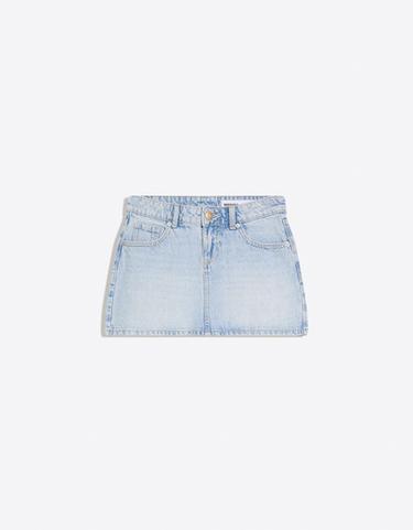 Denim mini skirt — Light blue 5