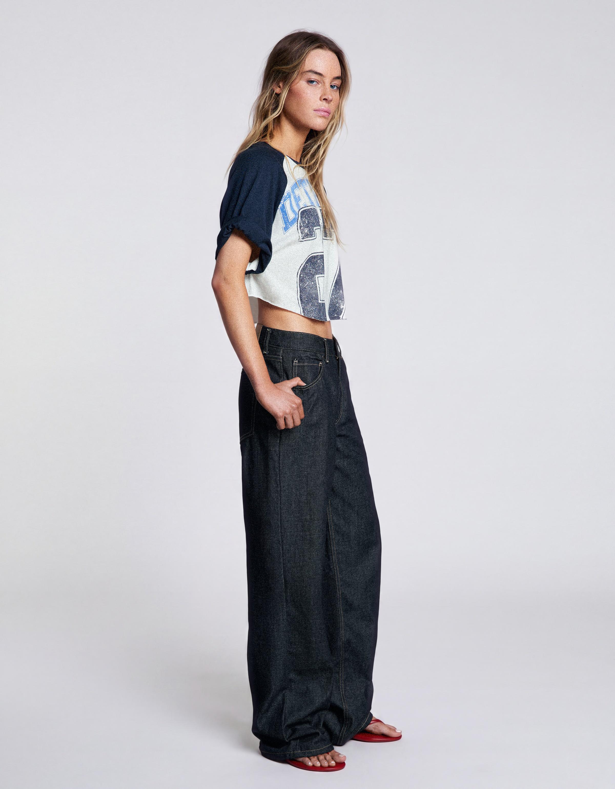 Straight baggy jeans — Navy