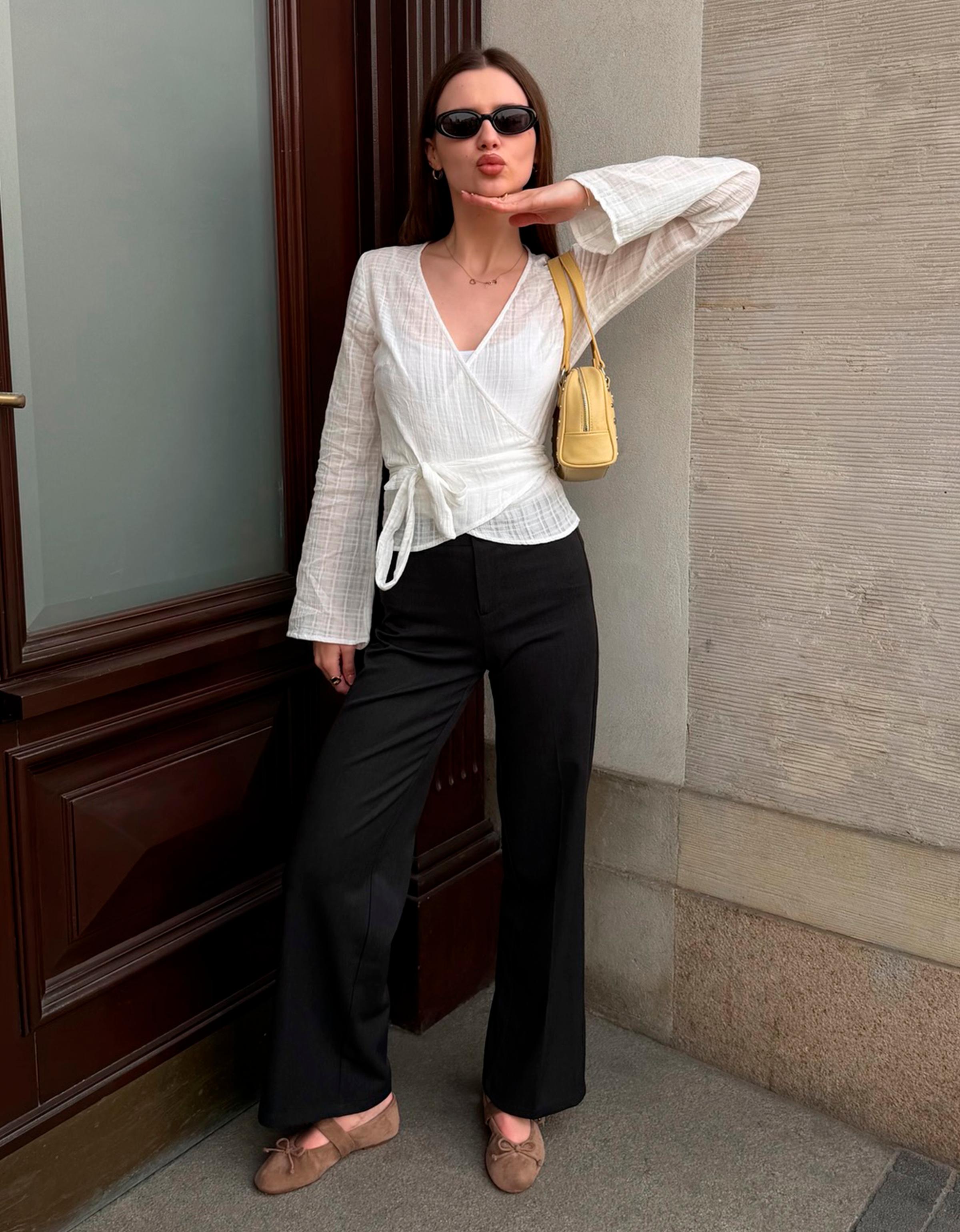 Kruvaze desenli bluz - Görsel 36