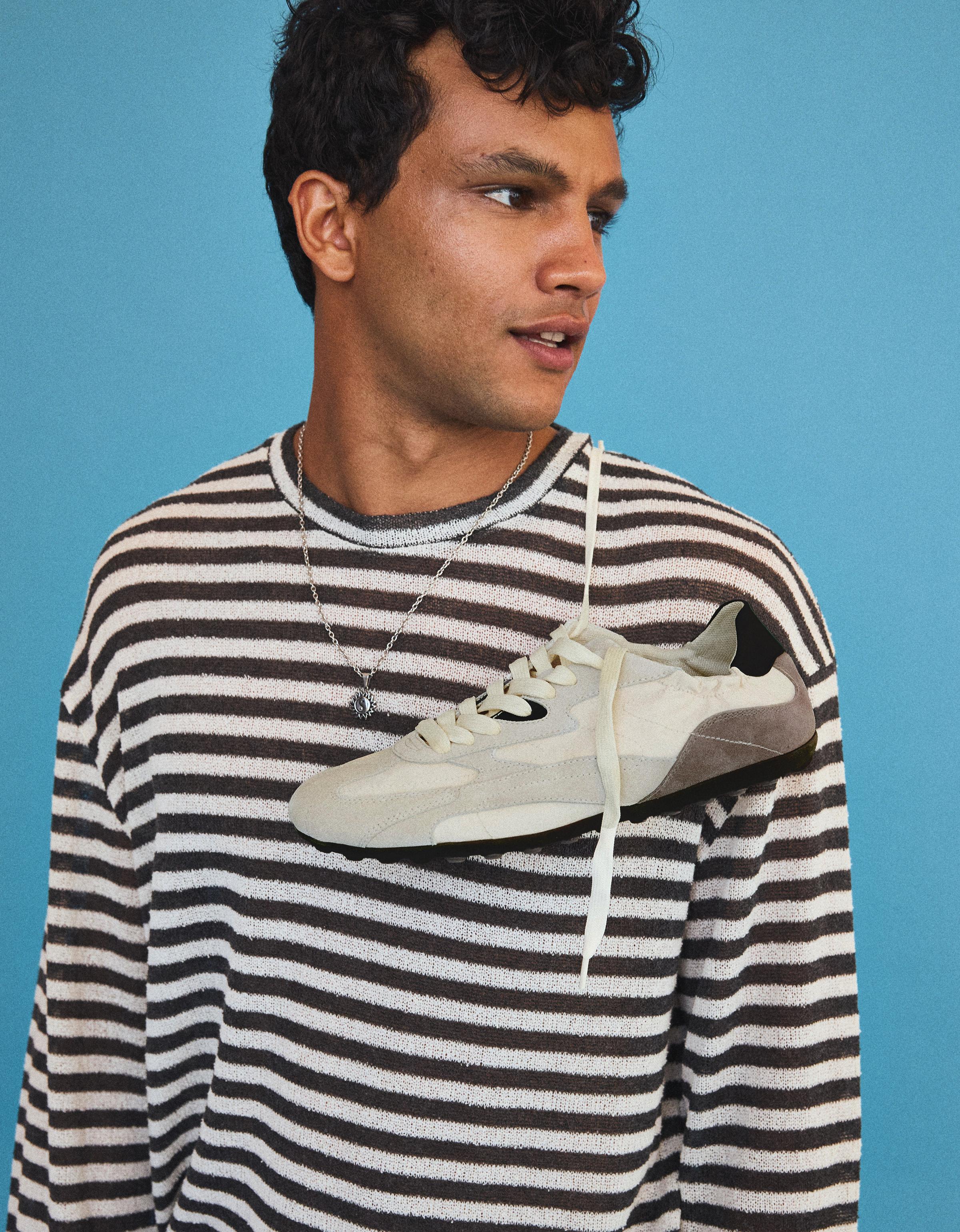 SLIM RETRO STYLE TRAINERS — Multicolored