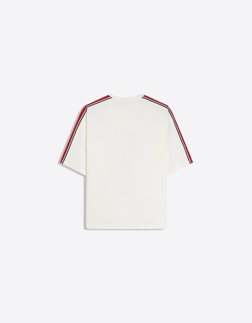 Camiseta boxy fit-Blanco