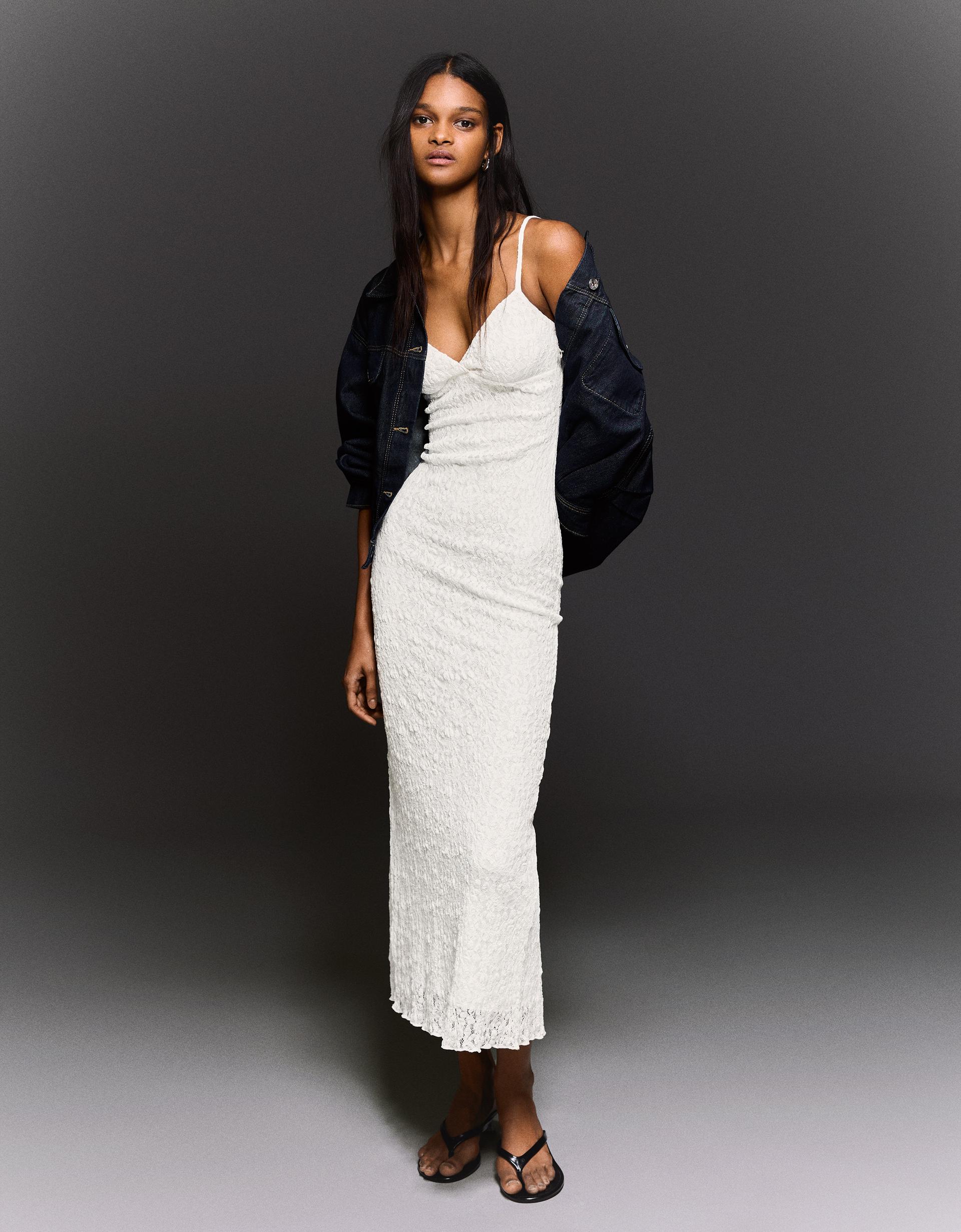 evening dresses with sleeves Ever-Pretty Deep V Neck Long Sleeve Sequin Evening Dress with Side Slit