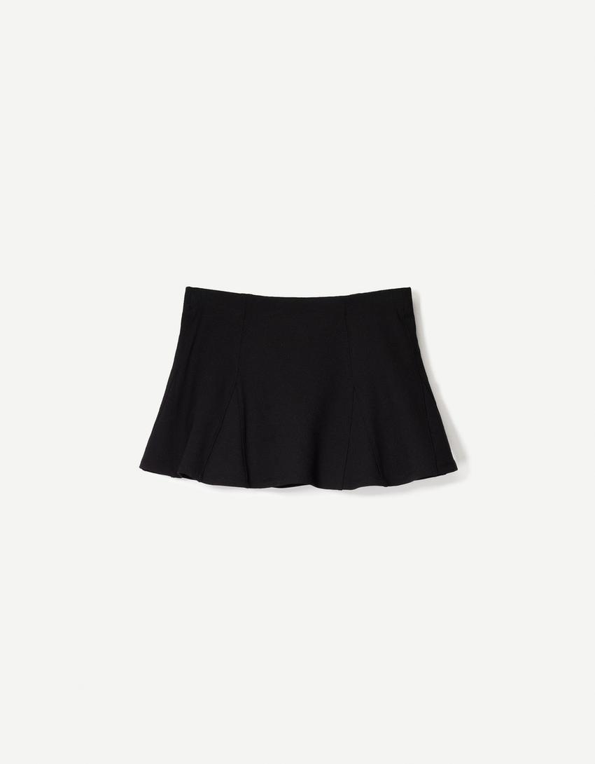 Fustă mini-Negru-3
