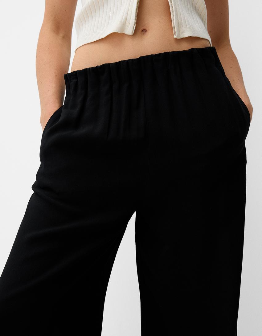 Pantalon large-Noir-3