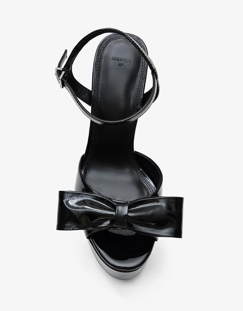 Pantofi toc fundă-Negru