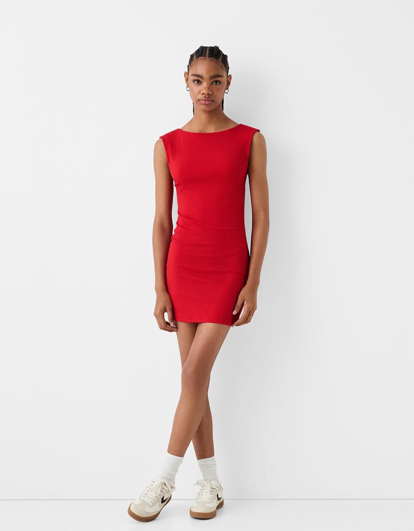 Con Vestido Largo Outfit Vestido Rojo Corto Pegado Vestidos Rojos