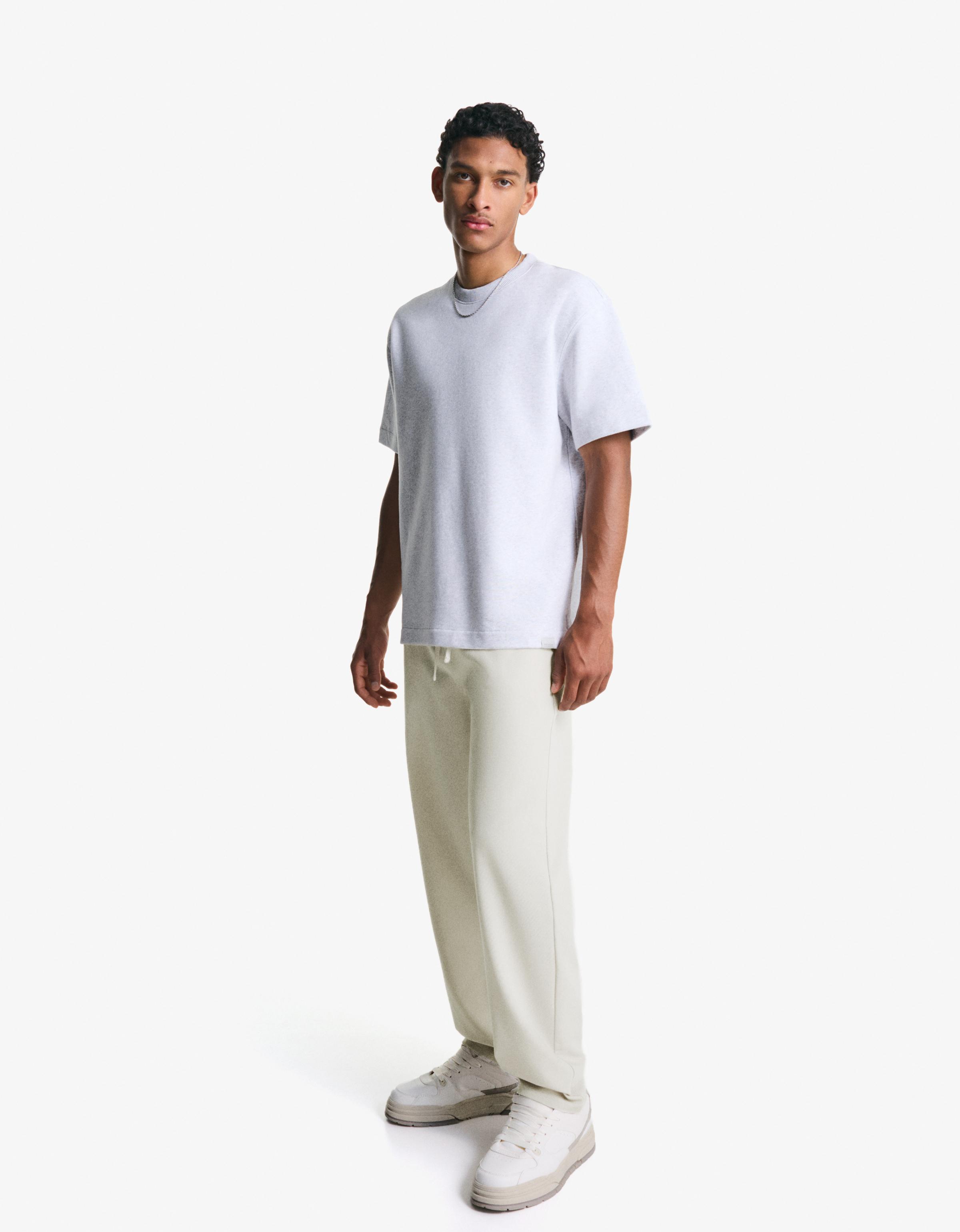 Bershka Gerade Jogginghose, Tailored Herren Xl Rohweiß