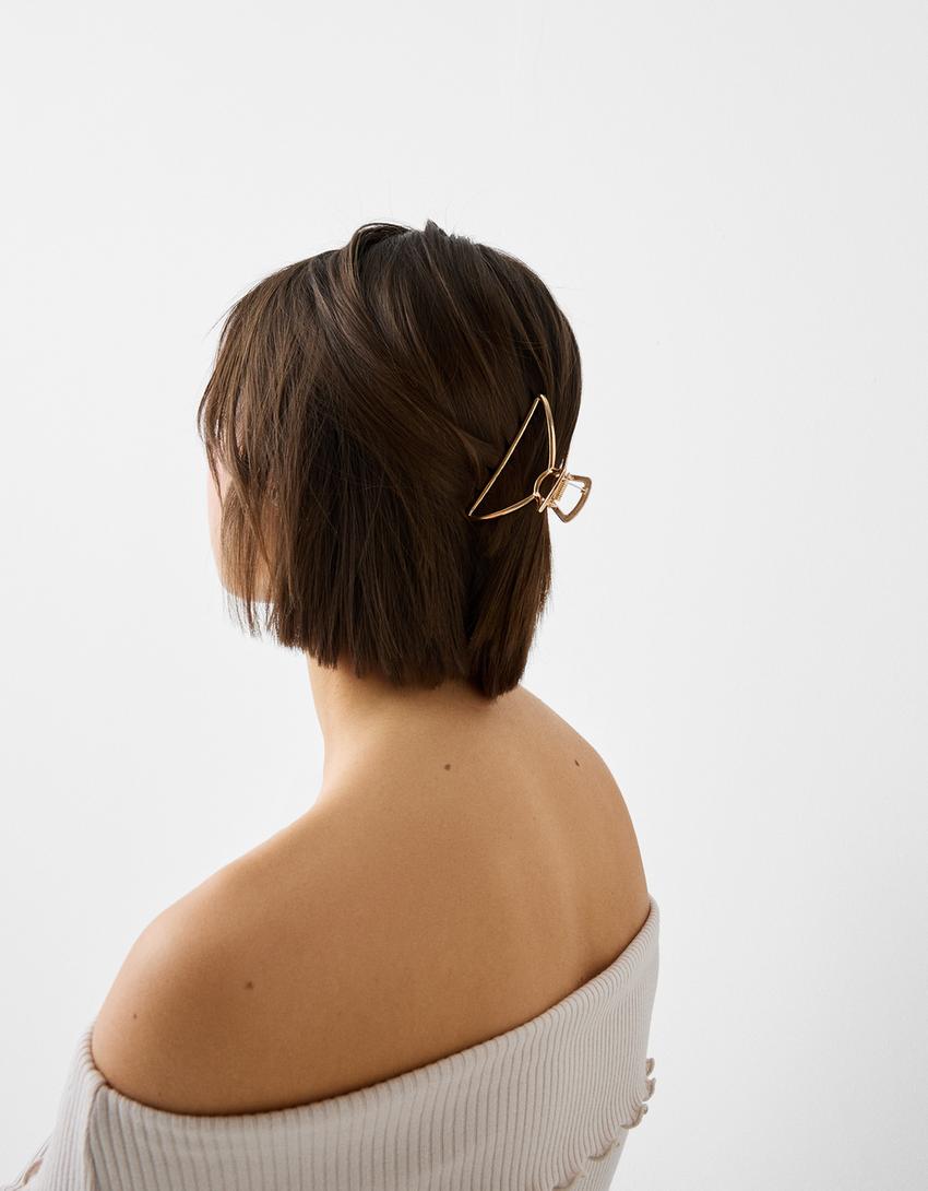 حزمة مشابك شعر معدنية-ذهبي-1