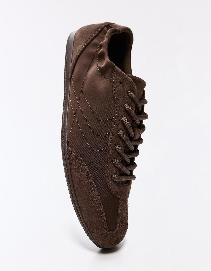 Thin sneakers-Brown