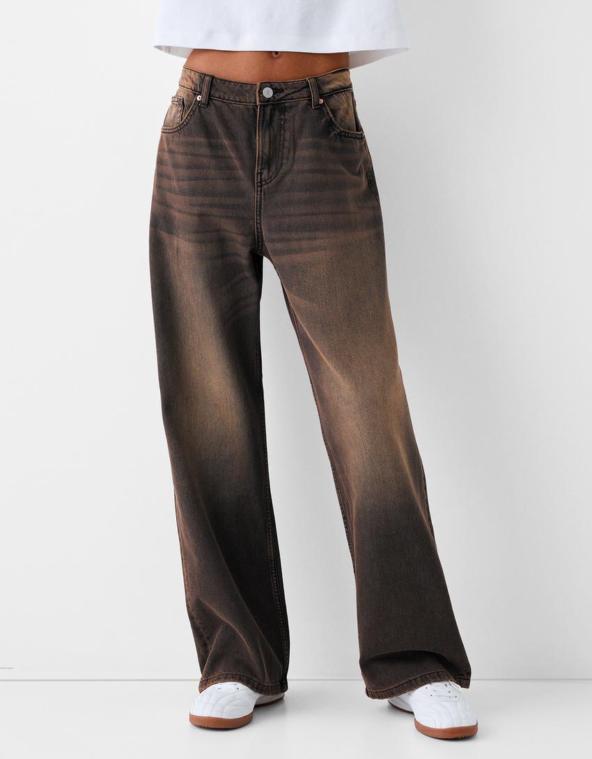 بنطال جينز واسع-أسود-1