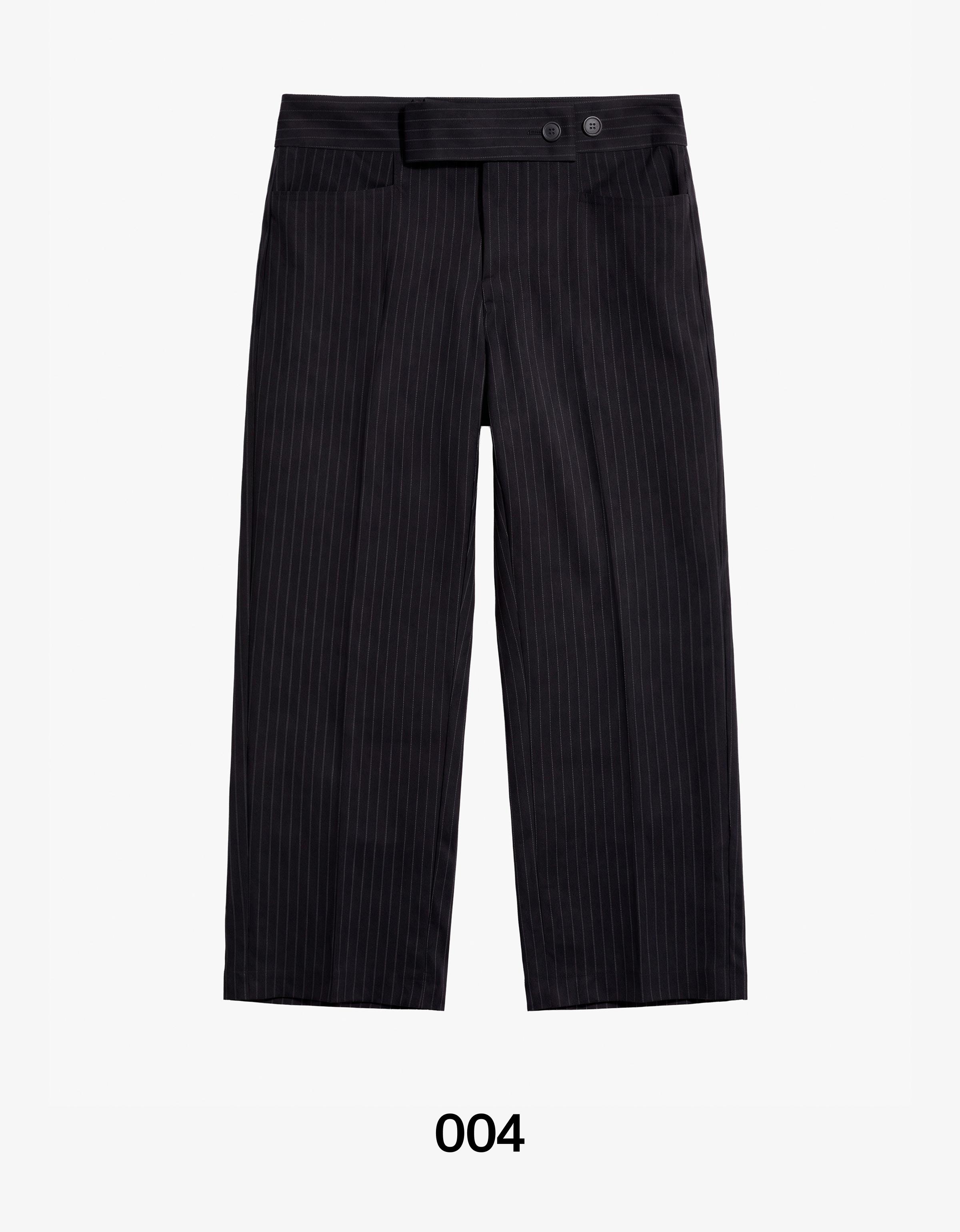 Bershka Geniş kıvrımlı kapri pantolon