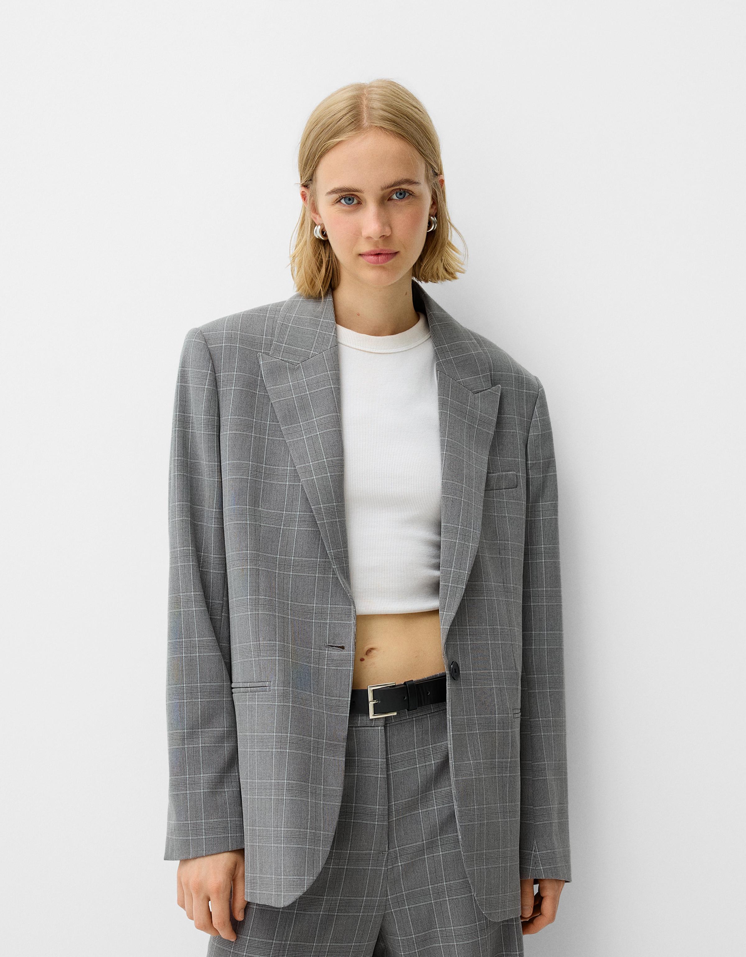 Veste tailleur carreaux sale