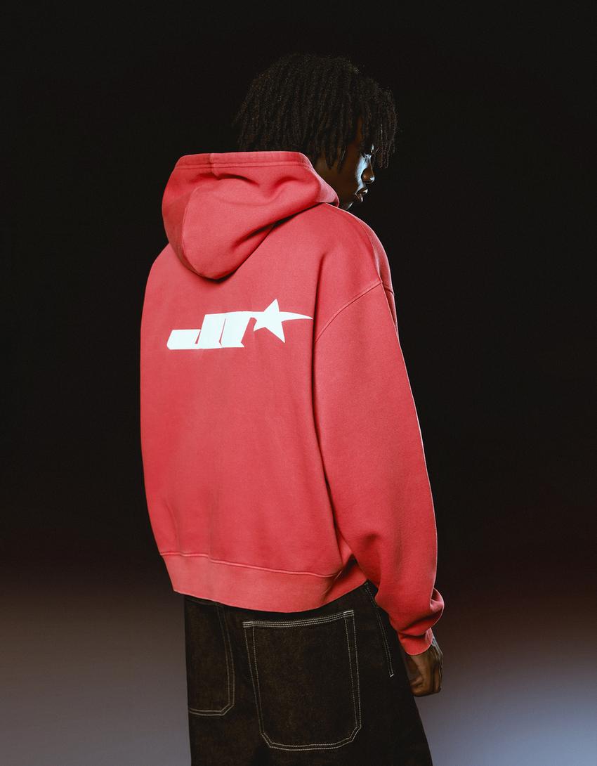 JT Racing Honda zipped hoodie with print-0-996