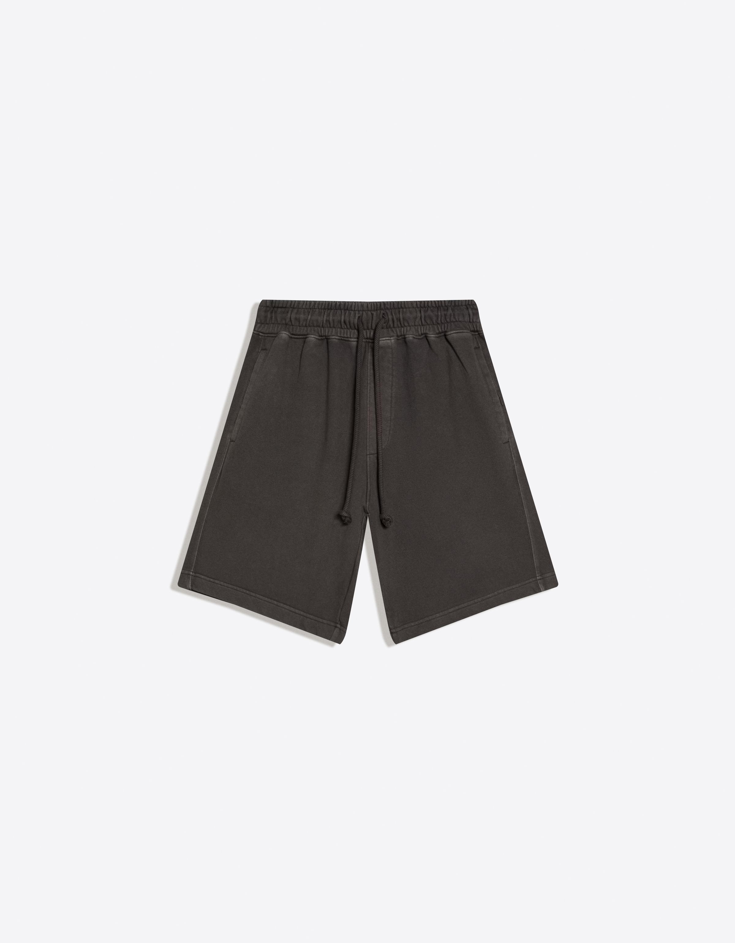 Boxy print Bermuda shorts — Grey