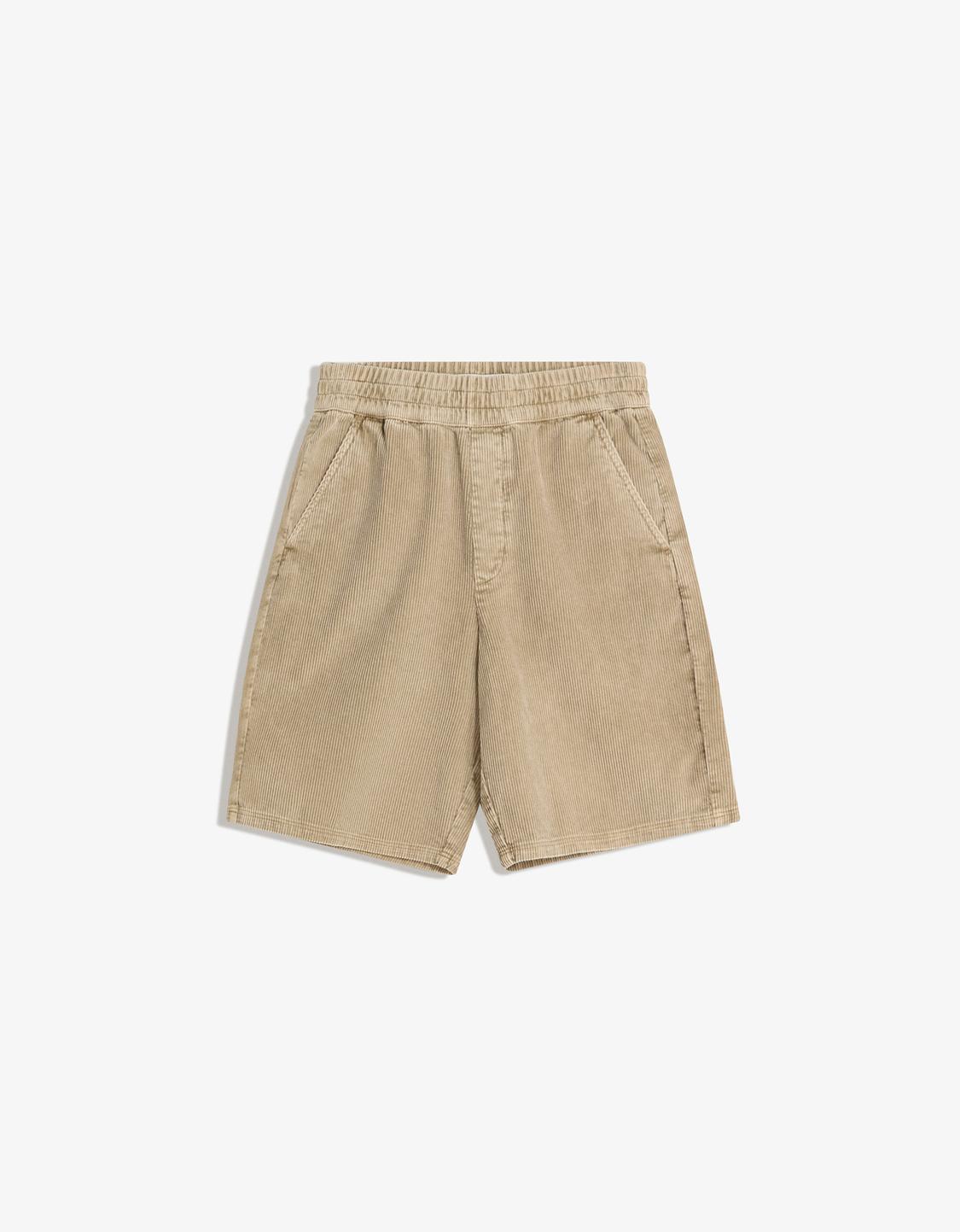 Corduroy jogger Bermuda shorts