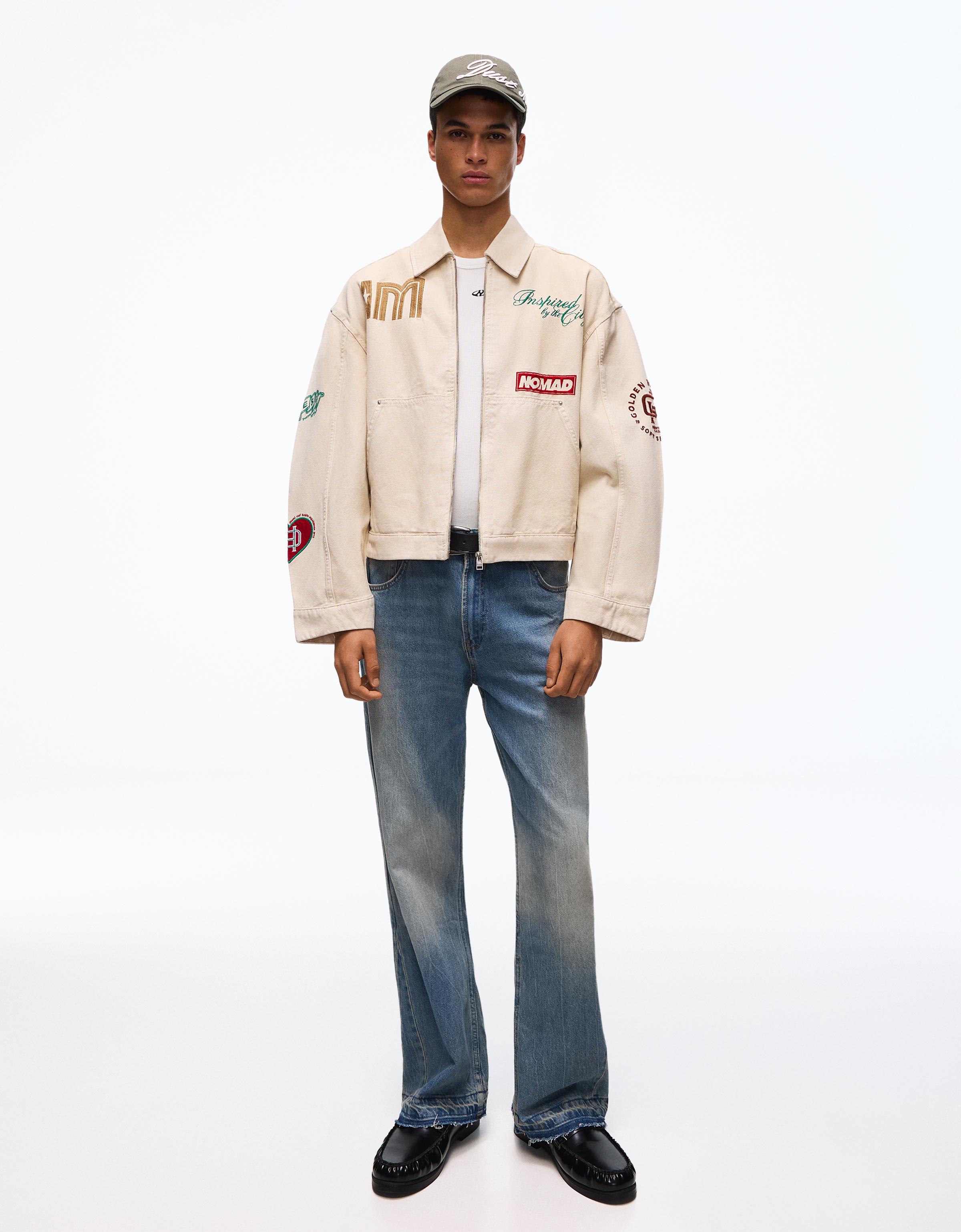 Baggy flared jeans — Light blue