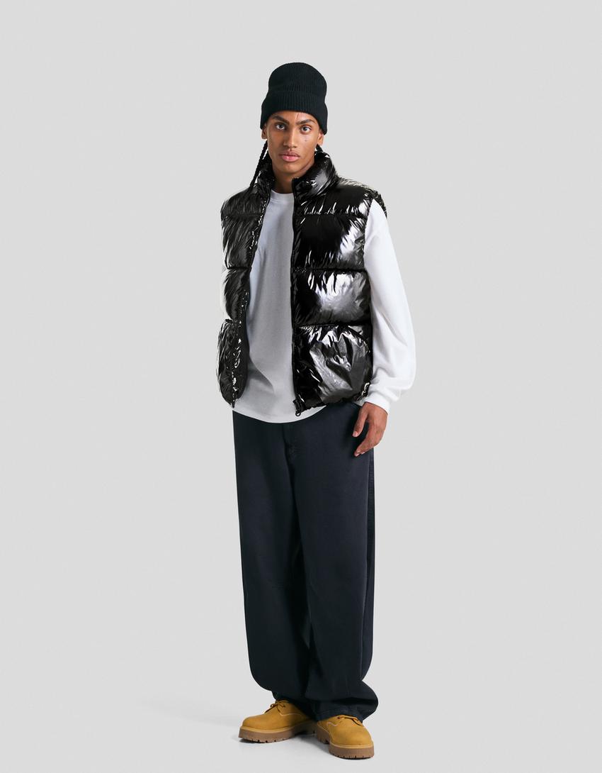 Chaleco puffy-Negro